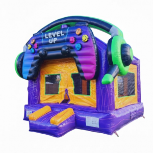 Bounce House 3D Level UP rental, 3D bounce house Woodburn, Level UP inflatable rental, party rentals Woodburn OR, kids party entertainment, obstacle course bounce house, event rentals Oregon, inflatable games, Gael Party Rental Woodburn